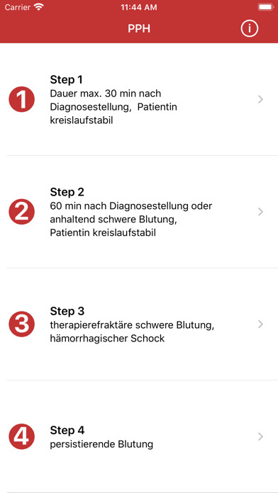 Emulate iPhone app PPH - Peripartale Blutung using MyAndroid Emulate iPhone app PPH - Peripartale Blutung using MyAndroid