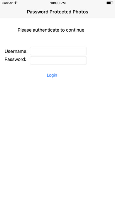 Emulate iPhone app PPP Password Protected Photos using MyAndroid