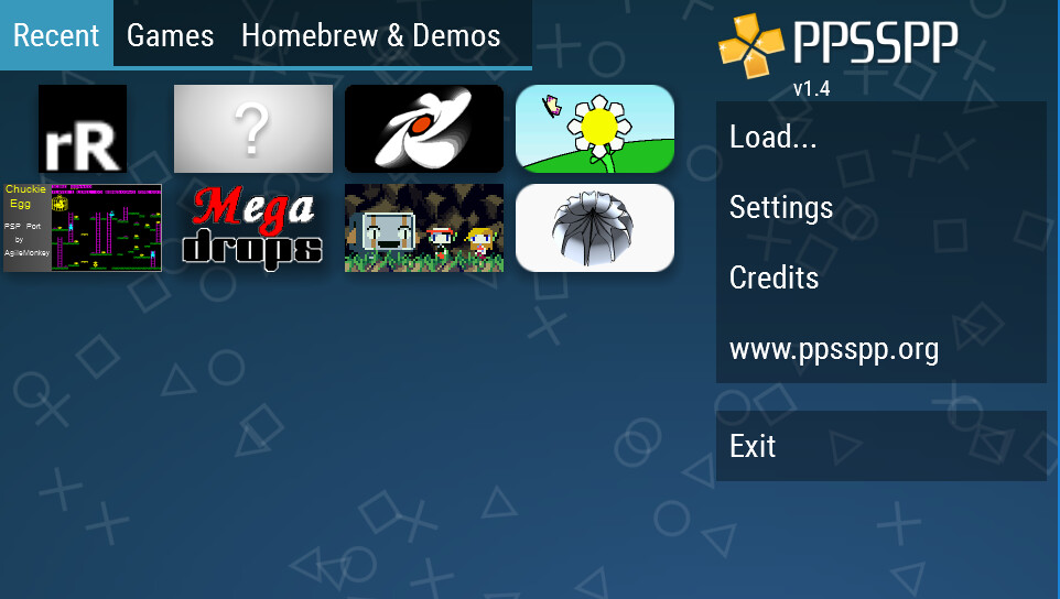 Run android online APK PPSSPP Gold - PSP emulator from MyAndroid or emulate PPSSPP Gold - PSP emulator using MyAndroid