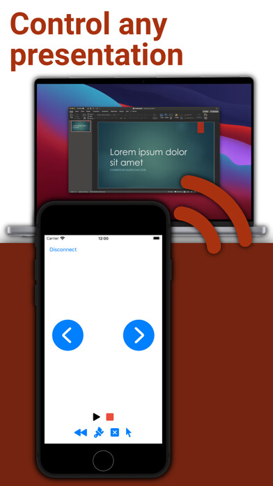 Emulate iPhone app PPTControl using MyAndroid