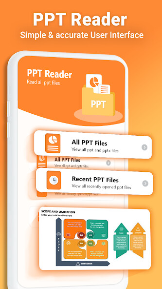 Run android online APK PPT Reader: View PPTX Slides from MyAndroid or emulate PPT Reader: View PPTX Slides using MyAndroid