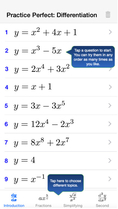 Emulate iPhone app Practice Perfect: Maths 4 using MyAndroid