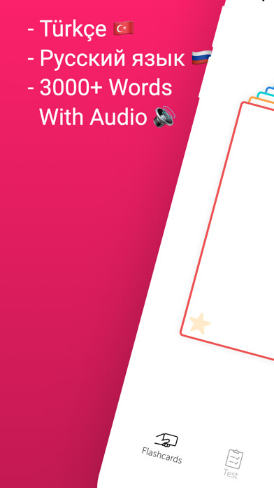 Emulate iPhone app Practice Russian Turkish Words using MyAndroid