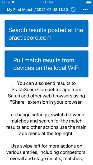 Emulate iPhone app PractiScore Competitor using MyAndroid