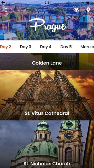 Emulate iPhone app Prague Travel Guide Offline using MyAndroid