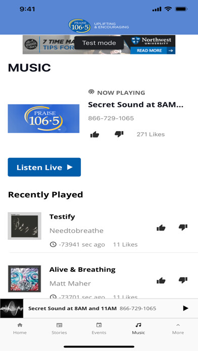 Emulate iPhone app PRAISE 106.5 using MyAndroid Emulate iPhone app PRAISE 106.5 using MyAndroid