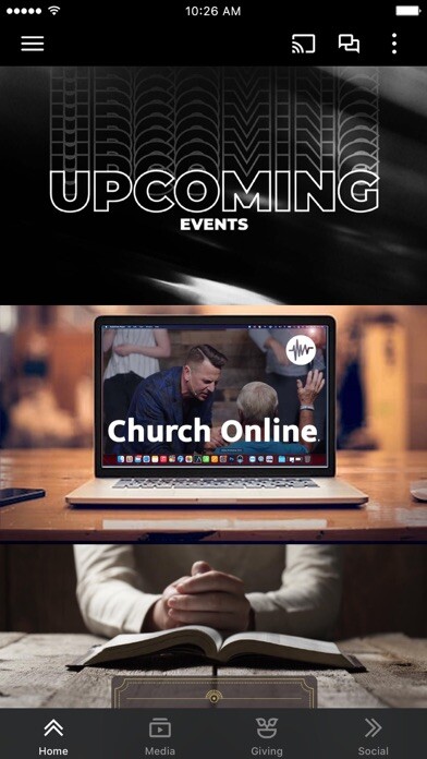 Emulate iPhone app Praise Church using MyAndroid