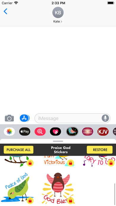 Emulate iPhone app Praise God Stickers For Chat using MyAndroid Emulate iPhone app Praise God Stickers For Chat using MyAndroid