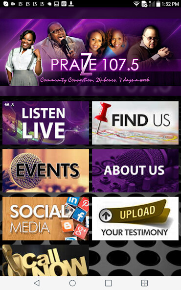 Emulate iPhone app PRAIZE 107.5 FM using MyAndroid Emulate iPhone app PRAIZE 107.5 FM using MyAndroid