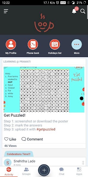 Run android online APK Pramati Loop from MyAndroid or emulate Pramati Loop using MyAndroid