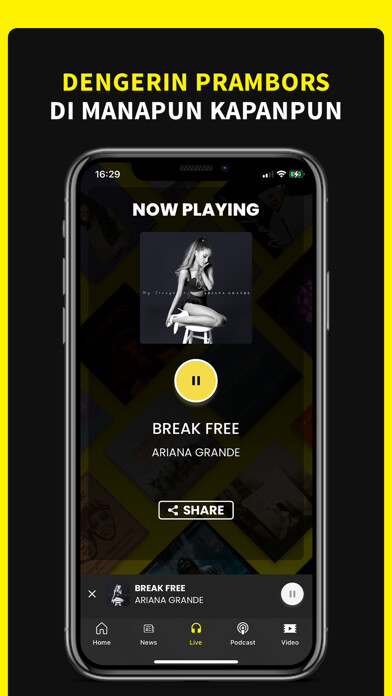 Emulate iPhone app Prambors using MyAndroid Emulate iPhone app Prambors using MyAndroid