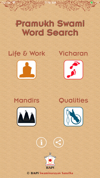 Emulate iPhone app Pramukh Swami Word Search using MyAndroid Emulate iPhone app Pramukh Swami Word Search using MyAndroid