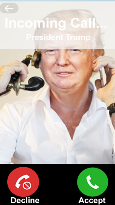Emulate iPhone app Prank Call From Donald Trump - Happy New Year 2017 using MyAndroid