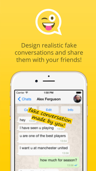 Emulate iPhone app Prank - design fake conversations using MyAndroid Emulate iPhone app Prank - design fake conversations using MyAndroid