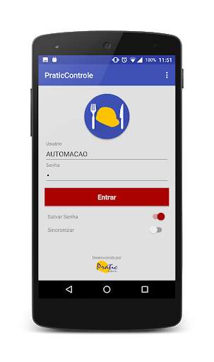 Emulate Android APK Pratic Chef
