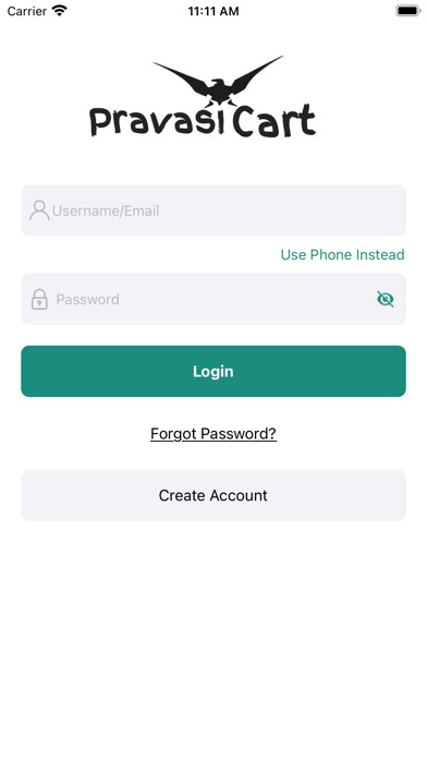 Emulate iPhone app Pravasi Cart - Driver using MyAndroid