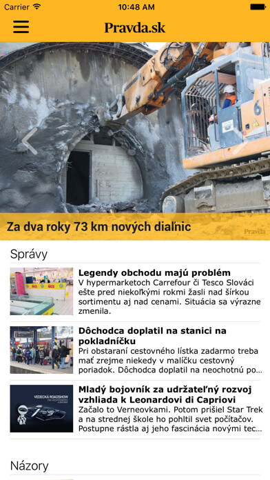 Emulate iPhone app Pravda.sk using MyAndroid Emulate iPhone app Pravda.sk using MyAndroid