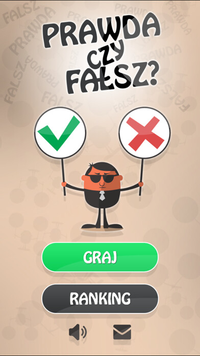 Emulate iPhone app Prawda czy Fałsz using MyAndroid