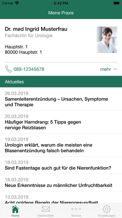 Emulate iPhone app PraxisApp - Urologie using MyAndroid Emulate iPhone app PraxisApp - Urologie using MyAndroid