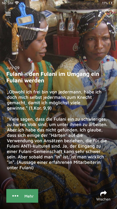 Emulate iPhone app pray4nations using MyAndroid