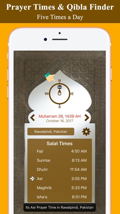 Emulate iPhone app Prayer Times and Qibla PRO using MyAndroid Emulate iPhone app Prayer Times and Qibla PRO using MyAndroid