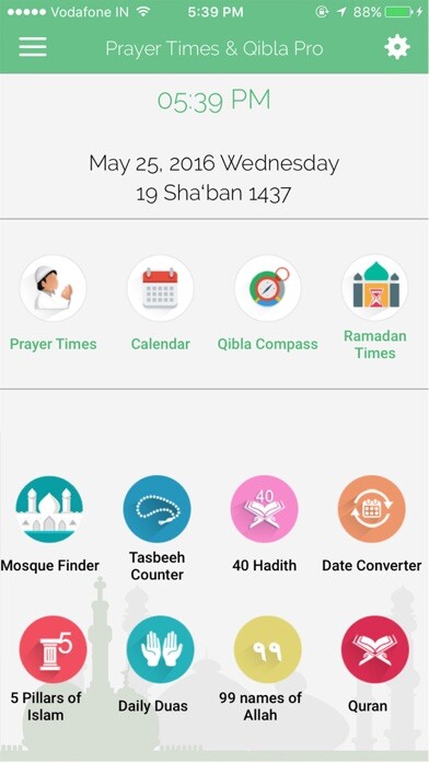 Emulate iPhone app Prayer Times & Ramadan 2018 using MyAndroid
