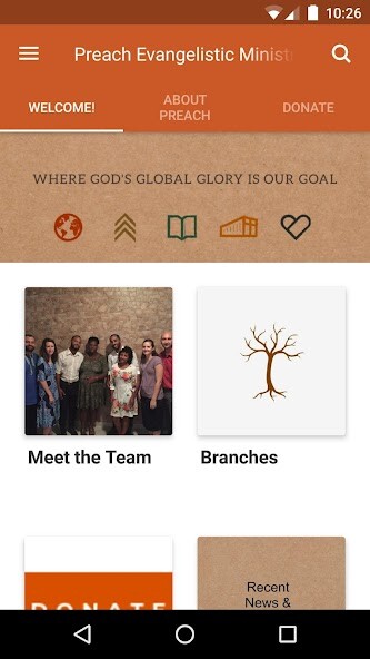 Run android online APK PREACH Evangelistic Ministries from MyAndroid or emulate PREACH Evangelistic Ministries using MyAndroid