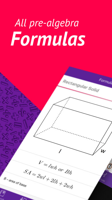 Emulate iPhone app Prealgebra — formulas using MyAndroid Emulate iPhone app Prealgebra — formulas using MyAndroid