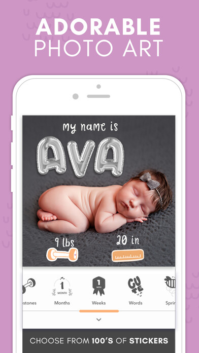Emulate iPhone app Precious - Baby Photo Art using MyAndroid