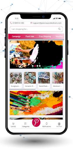 Run android online APK Precious Collections: Online Painting Shop from MyAndroid or emulate Precious Collections: Online Painting Shop using MyAndroid
