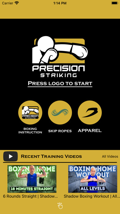 Emulate iPhone app Precision Boxing Coach Pro using MyAndroid