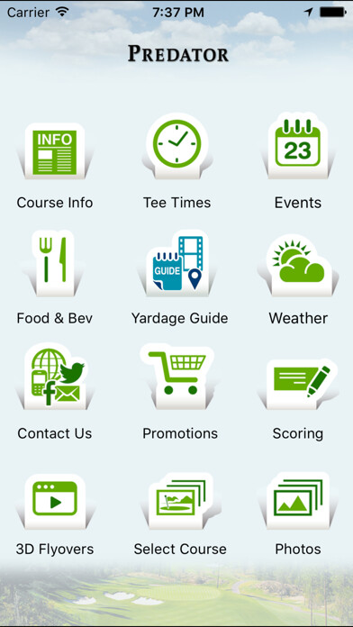 Emulate iPhone app Predator Ridge Golf Resort using MyAndroid Emulate iPhone app Predator Ridge Golf Resort using MyAndroid
