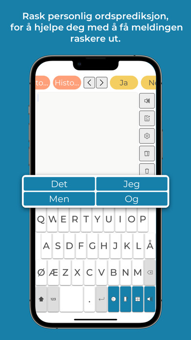 Emulate iPhone app Predictable Norsk using MyAndroid