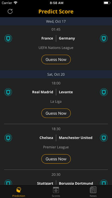 Emulate iPhone app Predict Score - Soccer Matches using MyAndroid Emulate iPhone app Predict Score - Soccer Matches using MyAndroid