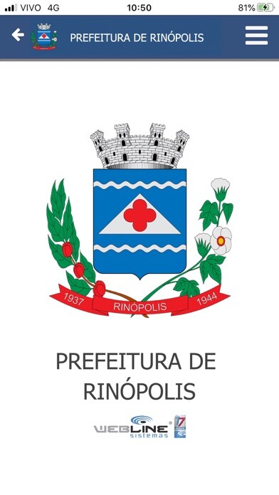 Emulate iPhone app Prefeitura de Rinópolis using MyAndroid Emulate iPhone app Prefeitura de Rinópolis using MyAndroid
