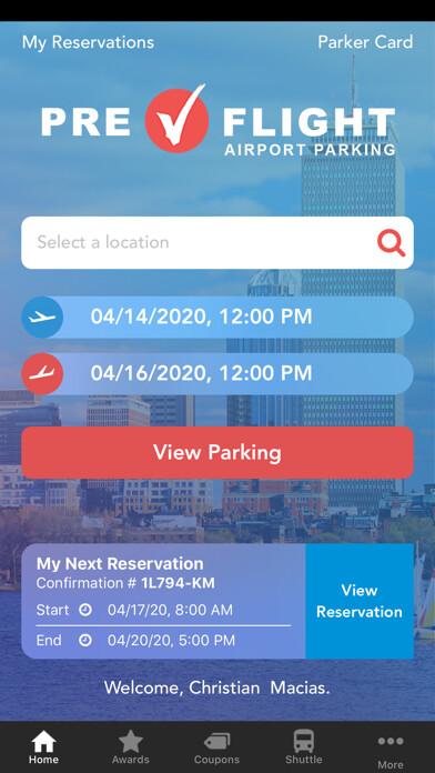Emulate iPhone app PreFlight Airport Parking using MyAndroid Emulate iPhone app PreFlight Airport Parking using MyAndroid