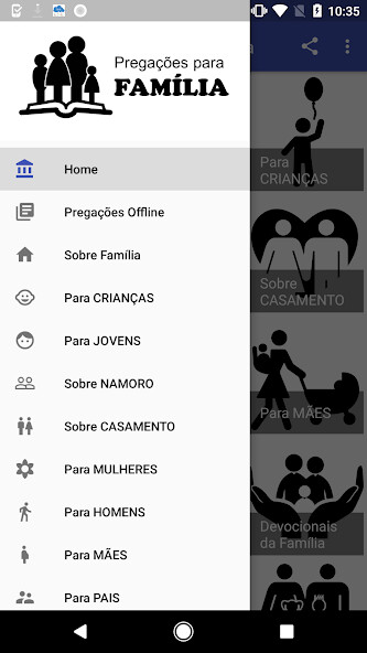 Run android online APK Pregações para a Família from MyAndroid or emulate Pregações para a Família using MyAndroid