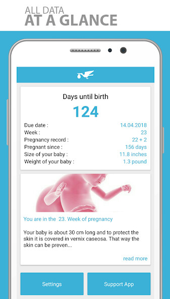 Run android online APK Pregnancy App - Stork from MyAndroid or emulate Pregnancy App - Stork using MyAndroid