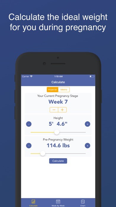 Emulate iPhone app Pregnancy BMI : Weight Tracker using MyAndroid Emulate iPhone app Pregnancy BMI : Weight Tracker using MyAndroid