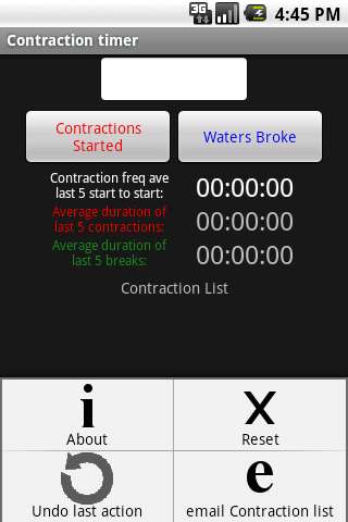 Emulate Android APK Pregnancy Contraction Timer Emulate Android APK Pregnancy Contraction Timer