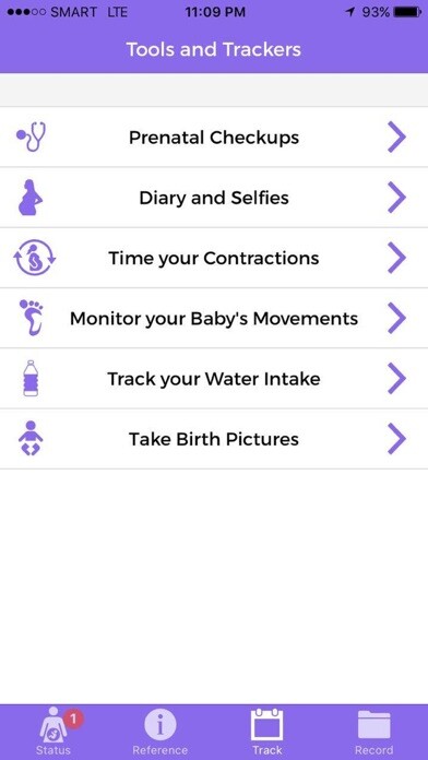 Emulate iPhone app Pregnancy Guide and Baby Bump Tracker using MyAndroid