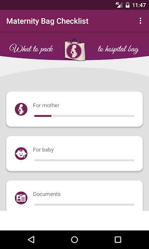 Run android online APK Pregnancy Hospital Bag List from MyAndroid or emulate Pregnancy Hospital Bag List using MyAndroid