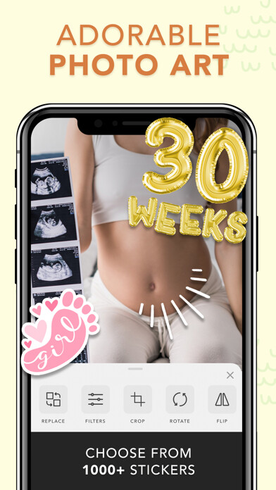 Emulate iPhone app Pregnancy Pics using MyAndroid