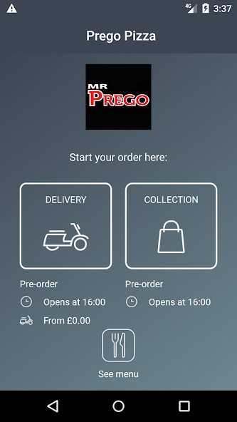 Emulate Android APK Prego Pizza Emulate Android APK Prego Pizza