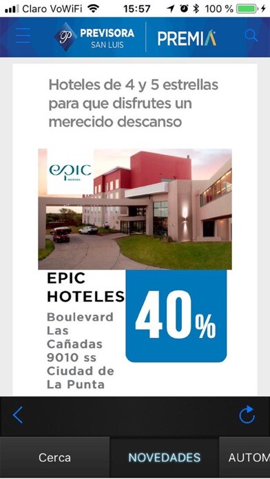 Emulate iPhone app Premia Previsora San Luis using MyAndroid