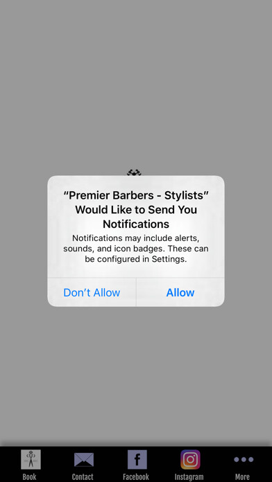 Emulate iPhone app Premier Barbers & Stylists using MyAndroid