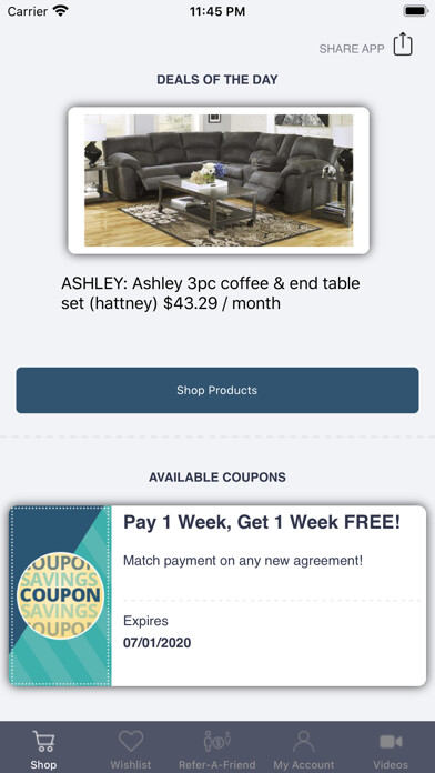 Emulate iPhone app Premier Rental-Purchase using MyAndroid