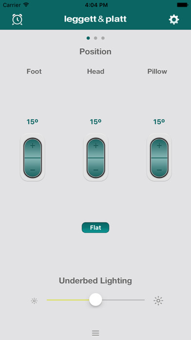 Emulate iPhone app Premier Series™ Adjustable Bed using MyAndroid