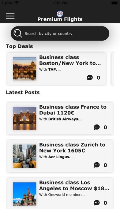 Emulate iPhone app Premium Flights using MyAndroid