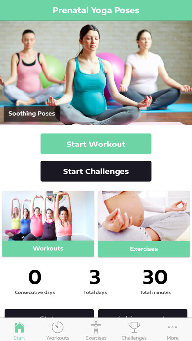 Emulate iPhone app Prenatal Yoga Poses using MyAndroid
